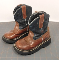 Child Roper Western Boots Size USA 9