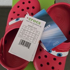 Crocs Classic Clog Lighting McQueen Size J1 Kids 209381-610 NEW With Tags
