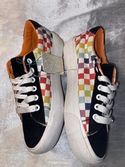 Mudd Rainbow Checker Pattern Sneakers Multicolored Size 7 Racing