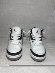 Air Jordan 3 Retro GS Summit White Fire Red Sneakers 6Y DM0967-106