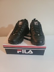 Fila Kids Disruptor II X Ray Tracer Training Shoes 119 White/Fuscia US Size 3.5