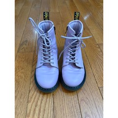 Dr. Martens 1460 J Purple Lace Up Side Zip Combat Boots Kids US 3 UK 2 EU 34