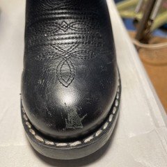 Masterson Boot Co. Kids Black Leather Western Mid-Calf Boots Size 10 M RB2001C