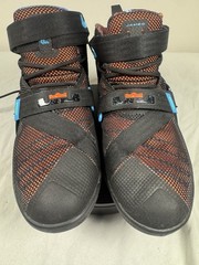 Nike LeBron Soldier 9 IX Black Orange Blue Basketball Shoes Youth Size 5.5Y