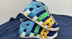 Nike Air More UPTEMPO Multi-Color Royal Blue, 7Y Youth Shoes Sneakers FJ0693-455