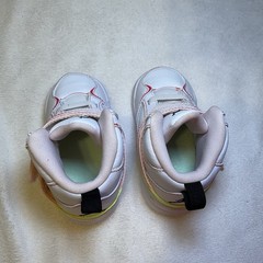 TD Nike Jordan Flight 45 High Kids White Pink Toddler CI5763-176 NEW Size 5c