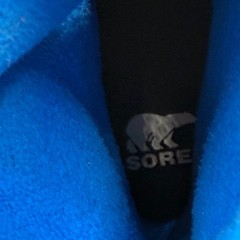 Sorel Whitney II Youth Waterproof Winter Snow Boots Size 5 Black Blue Insulated