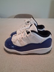 Air Jordan 11 Retro Low TD Concord Sketch Size 7C White Blue 645107-100
