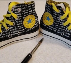 CONVERSE Chuck Taylor All Star Junior Size 11 Bart Simpson Groening 2013 Rare