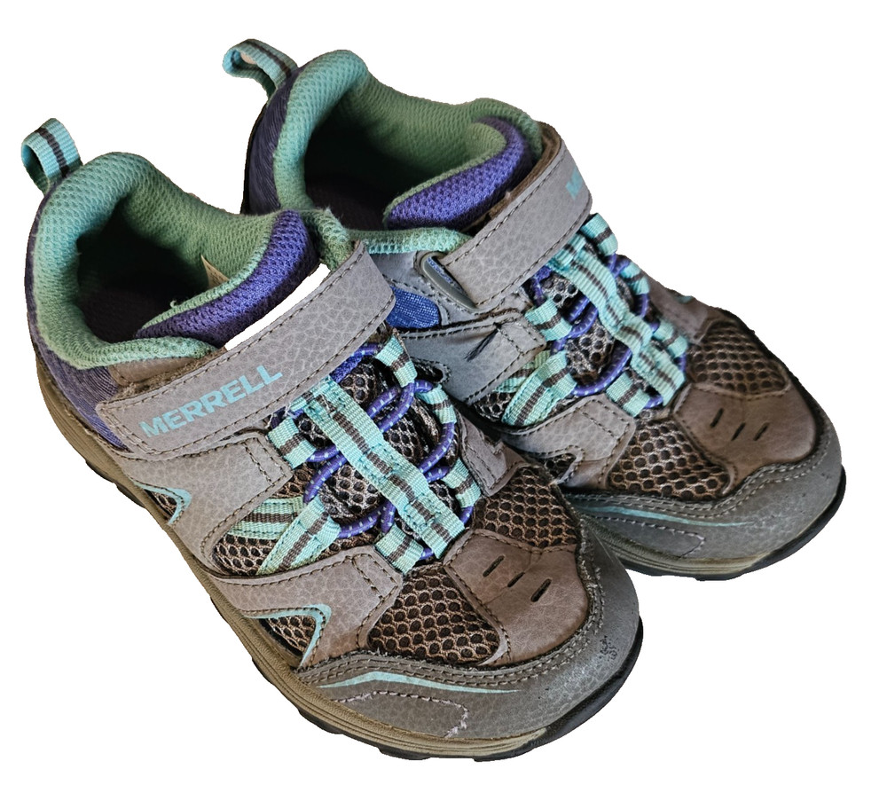 Merrell Trail Chaser MC57111 Kids Unisex Gray Blue Purple Sneakers US 10.5