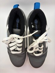 Heelys Gray White Blue Kids Sneaker Shoes with Removable Wheel Youth 4