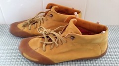 Camper Alicante Flexibility Youth Size EUR 38 Yellow Leather Lace Up Boots