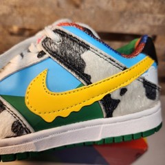 Nike SB Dunk Low Chunky Dunky Ben & Jerrys Toddler Shoes 12.5C CU3244-100