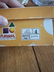 Playskool Constructions Kids Sneakers US 4 White/Pink Hook & Loop Leather