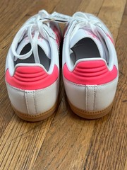 Adidas Samba OG J Cloud White Lucid Pink Gum JQ2831 GS New sz 6 sneakers shoes