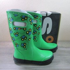 Bogs Youth Big Kid’s Tractor Waterproof Rain Mud Garden Boots Green