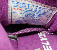 HEELYS split RUGRATS White Purple SNEAKERS Shoes 6 Youth / 7 Women’s EUC!