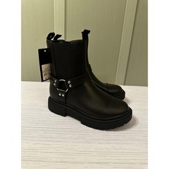 Art Class Crosby Black Harness Moto Boots Kids Size 1 NWT 093120125