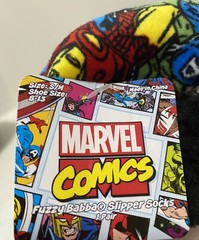 Fuzzy Babba Slipper Socks Marvel Comics Non Slip Warm Child’s S/M New, Tags
