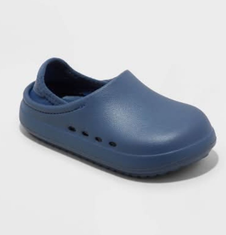 🪼 Cat & Jack Kids Rowan Slip-On Clog Shoes Navy Blue Size 11 🆕️