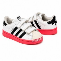 Adidas Superstar Paint Drip GY3329 White Turbo Kids Shoes Sneakers Size 1Y