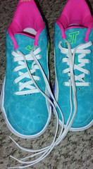 Jordan Unisex Kids Low Top Athletic Sneakers Turquoise Pink Green Purple