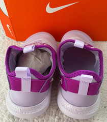 Nike Flex Runner 4 Kids Slip-On Athletic Shoes Color: Violet Mist Sz 10 C NIB