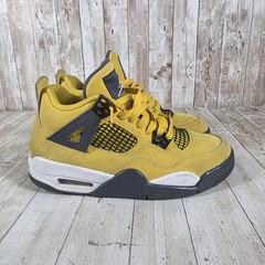 Kids Air Jordan 4 IV SE Amarillo Tour Yellow Basketball Shoes Sz 6Y 408452 700
