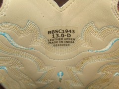 Cody James Inlay BBSC1943 Brown Pull On Square Toe Western Boots Kids Size 13