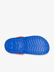 Crocs Classic Lined Clog Kids’ Clogs, Blue Bolt/Multi, US Size 5 Medium