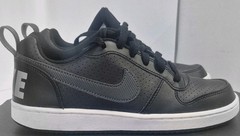 Big Kids Nike Court Borough Low EP GS – Black/Black Size 5Y BV0744-001