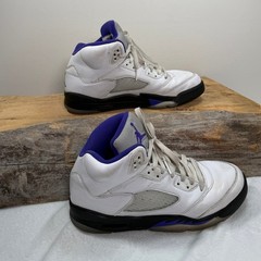 Nike Air Jordan 5 Retro GS Concord White Purple Black 440888-141 Kids Size 7Y