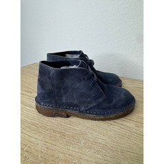 Crewcuts J. Crew Kids Navy Blue Suede 1990 MacAlister Boots Chukka Shoes K11