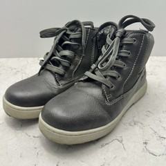 Eddie Bauer Gray Leather Side Zip Casual Boots Kid’s Size 3