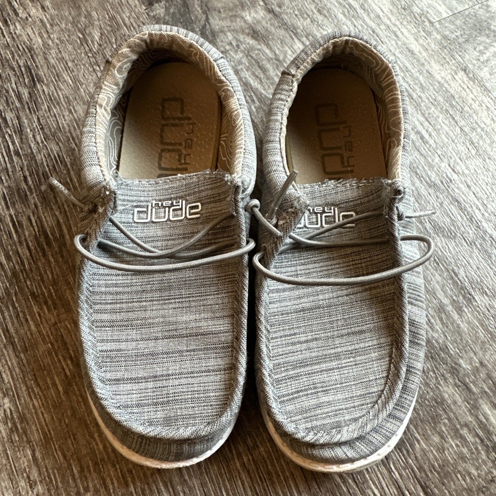 Hey Dude Wally Youth Blend Linen Stone ***US Youth 1***
