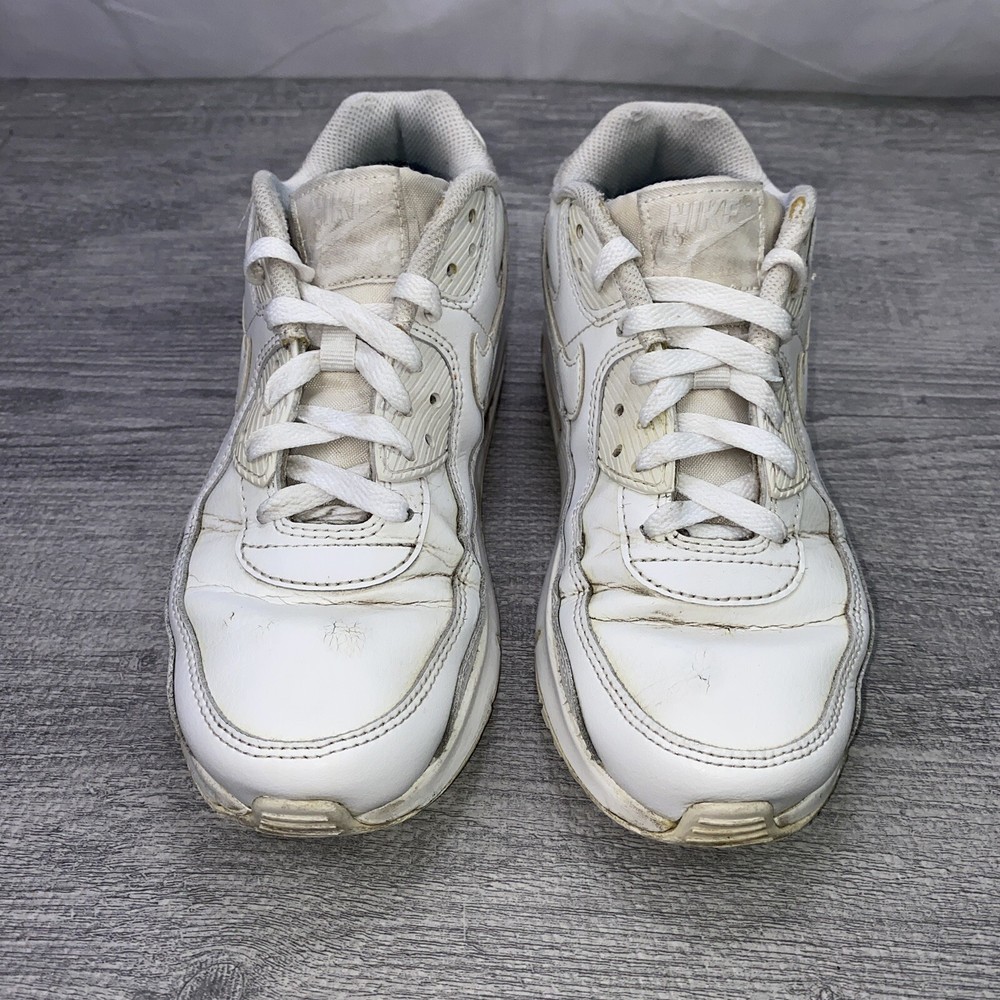 Nike Air Max 90 White Athletic Sneaker Shoes Kids Size 5.5Y – CD6864-100