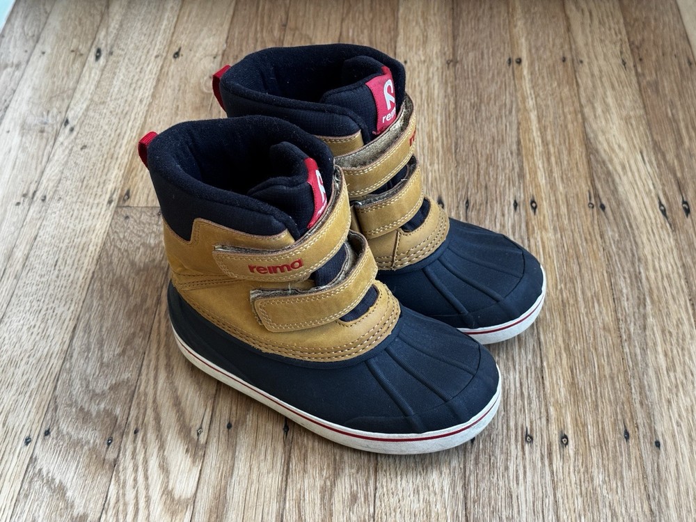Reima Coconi Kids‘ Galosh Winter Boots – Size US 12-13 / EU 30/31 – Brown