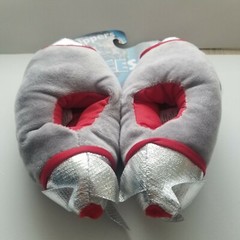 Children’s Slippers Spaceship Rocket Footwear Nighttime Blue Black or Silver BT6