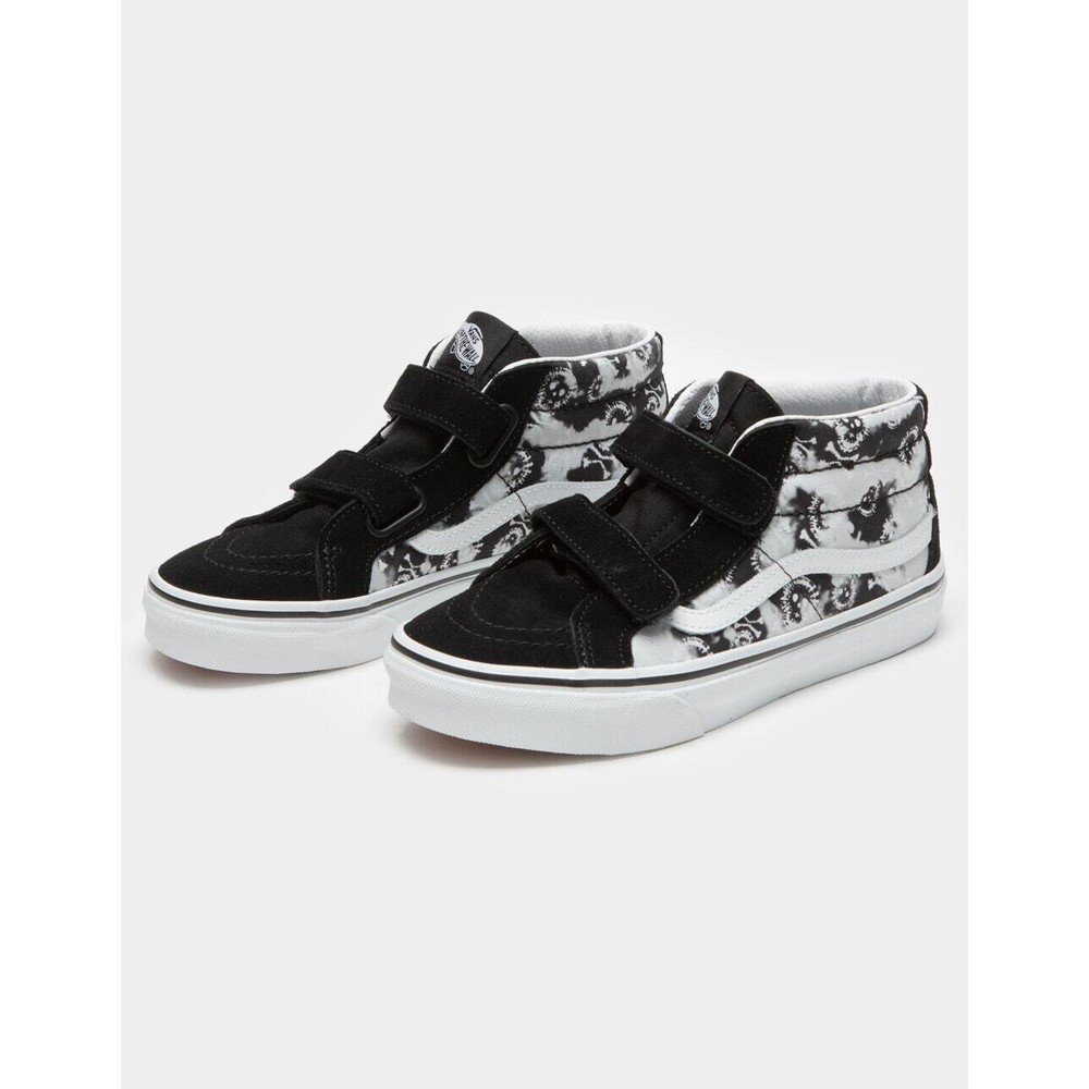 Vans Youth SK8- Mid Reissue Tie Dye Skull/Black Shoes Size 1.0