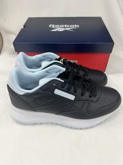 Reebok Classic Leather SP Junior Running Shoes Youth US 5.5 Black Blue White