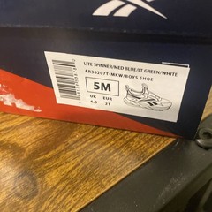New Little Kids Reebok Lite Spinner Blue Comfort Casual Sneakers Size 5