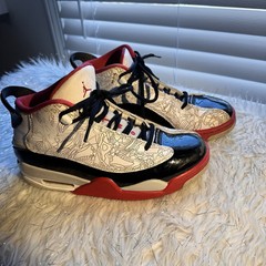 Nike Air Jordan Dub Zero White Varsity Red Kids size 5.5Y/. EUR 38 DV1360-160