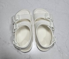 Birkenstock Milano Essentials EVA Sandals Kids Sz 26 White BackStrap Lightweight