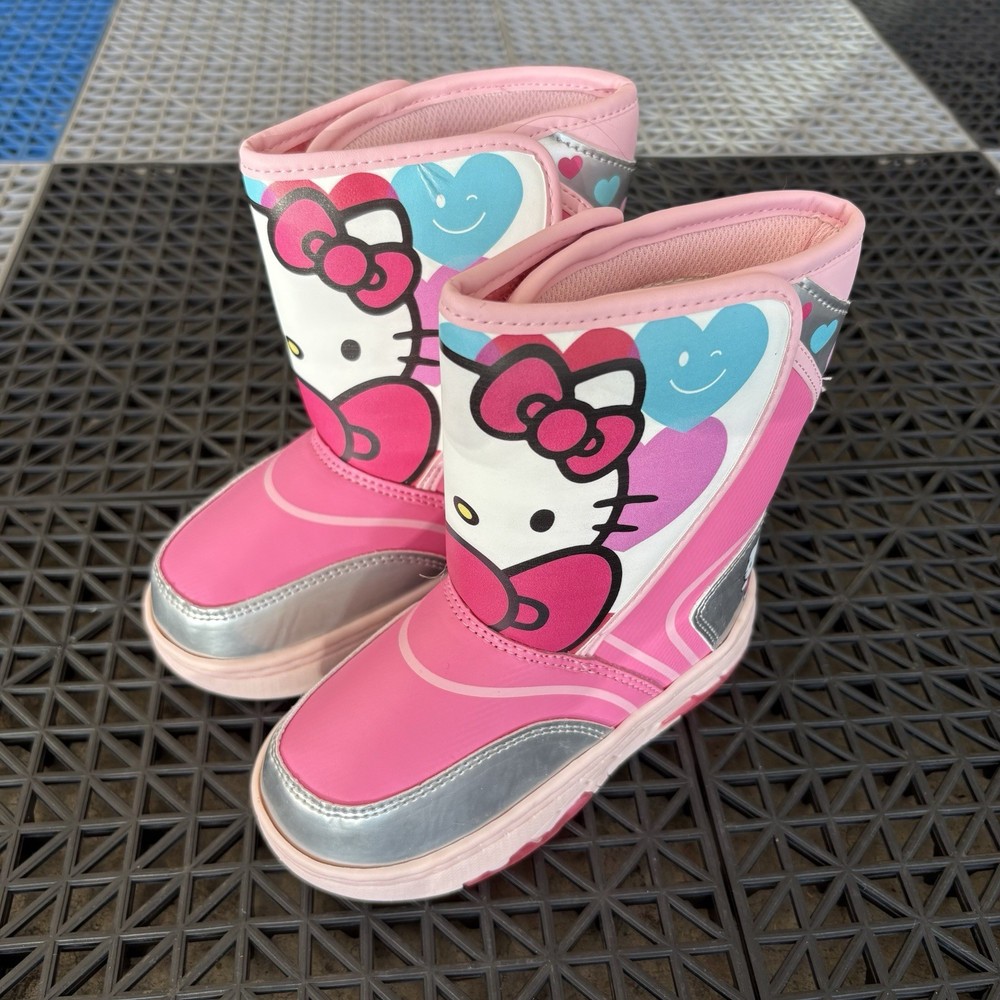 NEW Hello Kitty Snow Boots – Light Up Waterproof Insulated Toddler Kids Size 9C