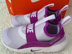Nike Flex Runner 4 Kids Slip-On Athletic Shoes Color: Violet Mist Sz 10 C NIB