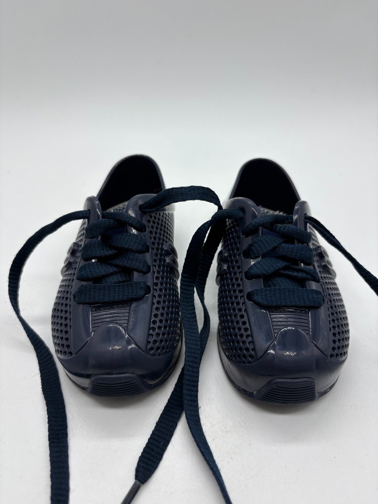 Mini Melissa Kids Toddler Perforated Sneakers Navy Blue Jelly Shoes US Size 6