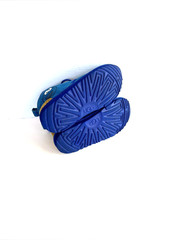 UGG X Cookie Monster Neumel II Blue Suede Chukka Boots Kids Size 3 Youth