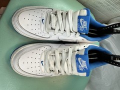 Nike Air Force 1 ’07 ‚White Medium Blue Size 4.5Y Women’s 6 LN bo box 🔥💯🔥