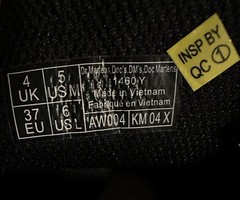 NIB Dr. Martens Youth/Junior 1460 Black Cosmic Glitter lace up boots $75