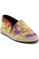 Versace Kids‘ Printed Canvas Espadrille Size 29EU Authentic